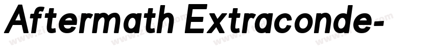 Aftermath Extraconde字体转换